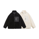 Unisex Coat Lambswool Loose Thick Winter