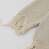 Men Sweater Spider Web Printed Sweater Loose Niche Ripped Knitted Sweater