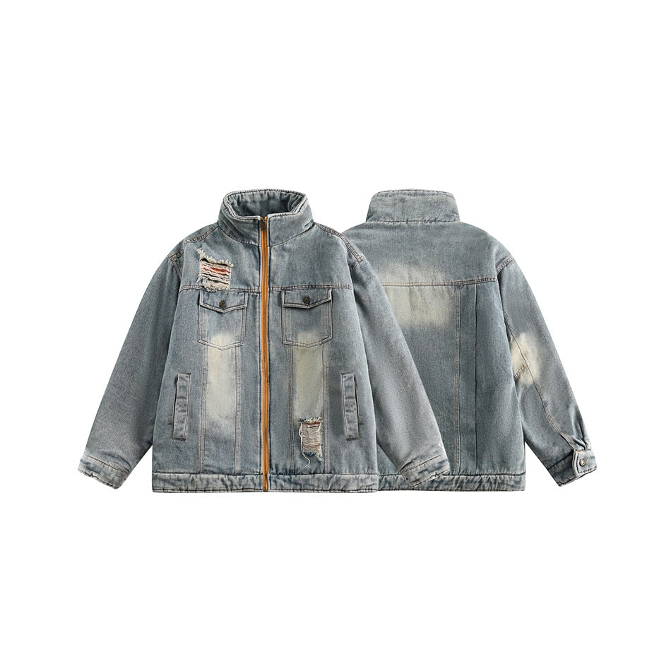 Unisex Coat Loose Winter Couple Winter Denim Jacket