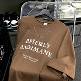 Men's T Shirt Handsome Loose Heavy Cotton