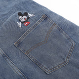 Overalls Men Jumpsuit Embroidered Denim Suspender Pants Fashion Brand Street Tooling Suspender Jumpsuit Straight-Leg Trousers