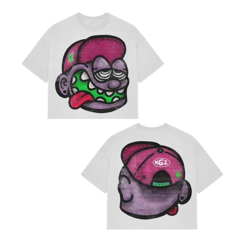 Summer Short Sleeve Oversized Cartoon T shirt