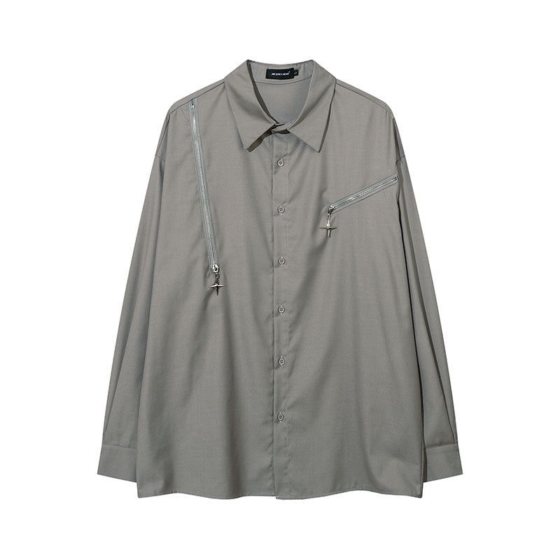 Long Sleeve Shirt Special-Interest Design Thin Coat
