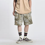 Men Shorts Paisley Shorts Loose Straight Trend Sports