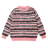 Men Sweater Striped Sweater Loose Casual