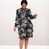 Women Dress Women's Autumn Print Dress