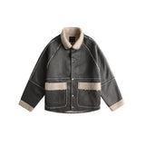 Unisex Coat Lamb Wool Coat Loose and Warm