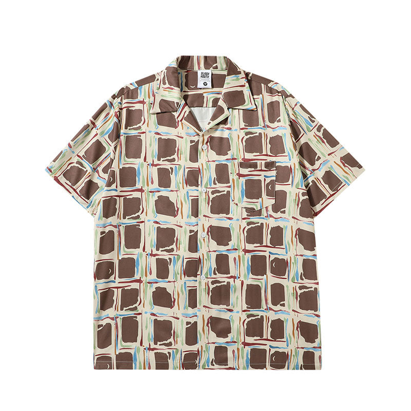 Short Sleeve Shirt Vintage Beach Shirt