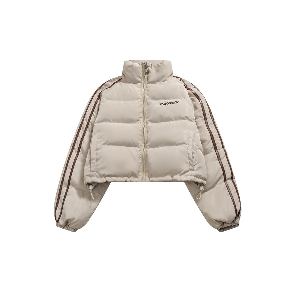 Unisex Coat Stand-up Collar Thick