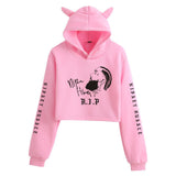 Nipsey Hussle Hoodie Rap Star Trendy Loose Cat Ears for Women