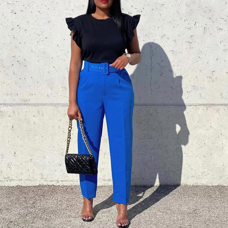 Women Bottoms Autumn and Winter Elegant Ol Professional Casual Pants