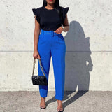 Women Bottoms Autumn and Winter Elegant Ol Professional Casual Pants