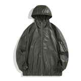 Unisex Pu Jacket PU Leather Jacket Cool Handsome