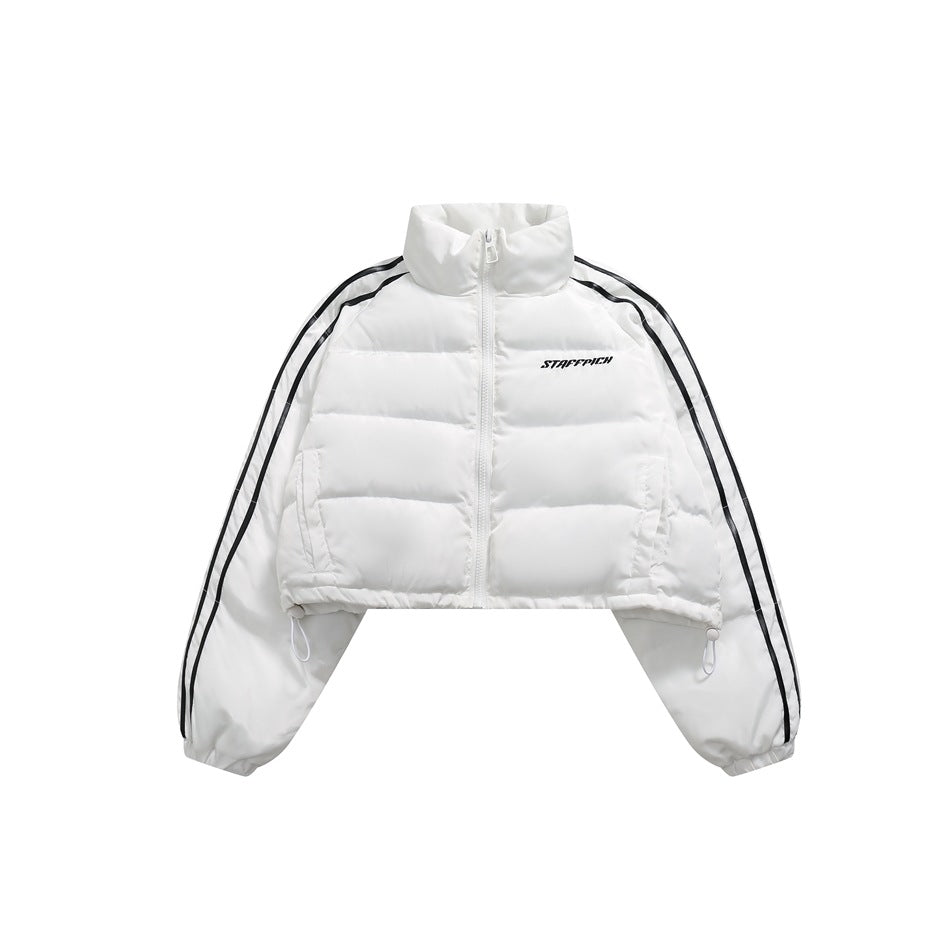 Unisex Coat Stand-up Collar Thick