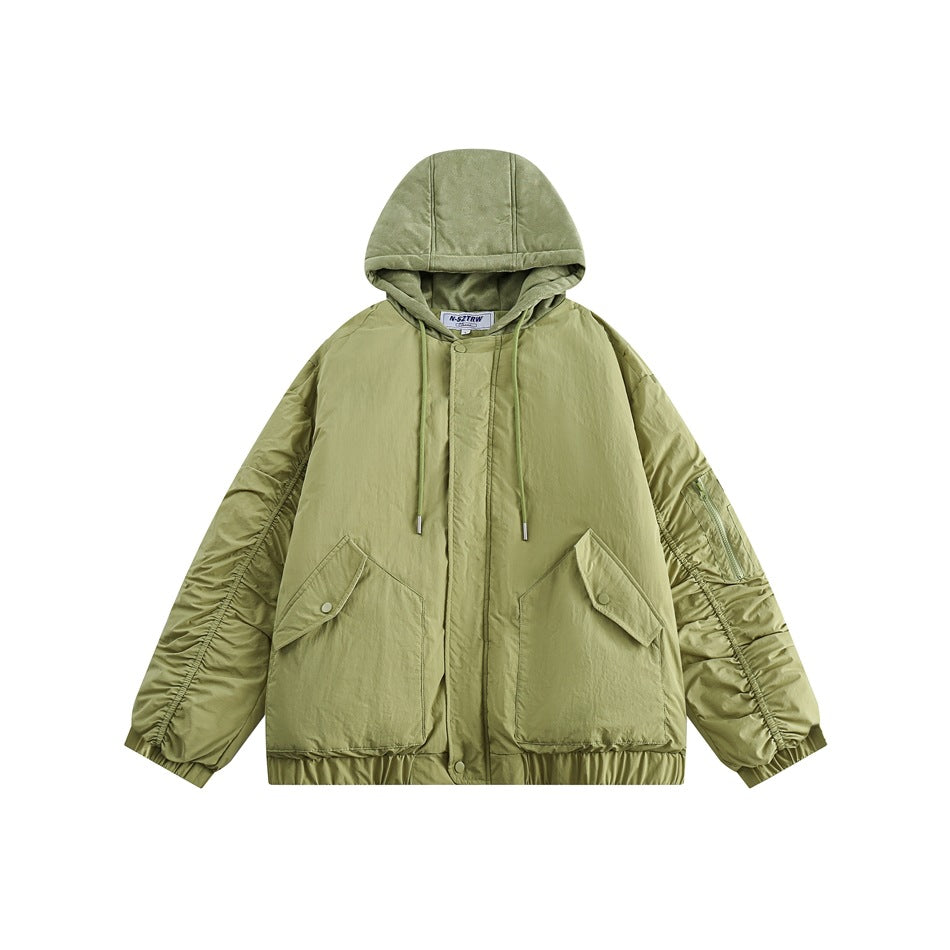 Unisex Coat Youth University Style Winter Thick Cotton Clothing