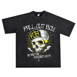 Rock Star T Shirt Fall Out Boy down Boy Rock Cotton T-shirt Cotton Short Sleeve Loose Men and Women