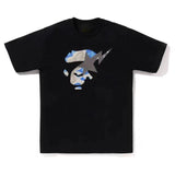 Bape New Contrast Pattern Printed T-shirt Classic Large Roun