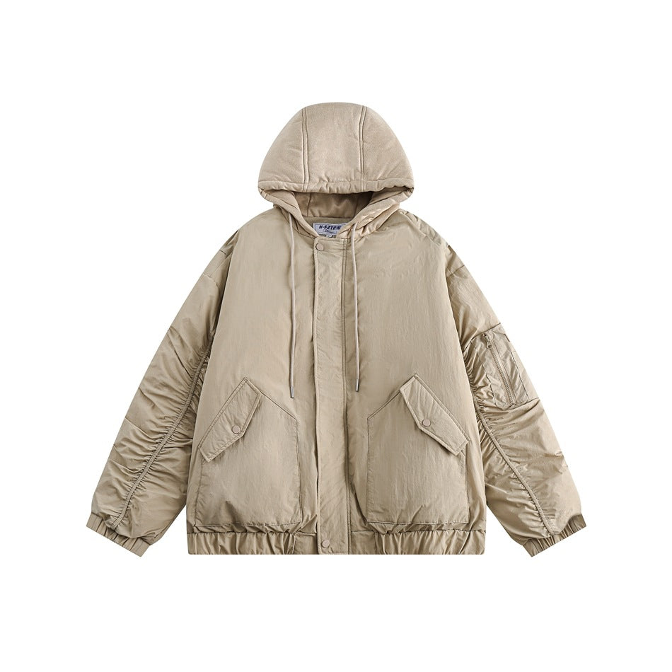 Unisex Coat Youth University Style Winter Thick Cotton Clothing