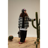 Unisex Shirt Vintage Striped Long Sleeve Shirt