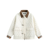 Unisex Coat Diamond Lattice Coat