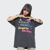 After Prom Shirt  Summer T-shirt Fashion Brand Letter Embroidered Crew Neck Short Sleeve T-shirt Men's Loose