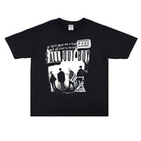 Rock Star T Shirt Fall Out Boy down Boy Rock Cotton T-shirt Cotton Short Sleeve Loose Men and Women