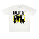 Rock Star T Shirt Fall Out Boy down Boy Rock Cotton T-shirt Cotton Short Sleeve Loose Men and Women