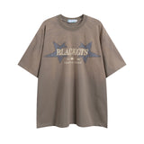 After Prom Shirt Summer Hip Hop Five-Pointed Star High Street Fashion Brand Short Sleeve T-shirt Retro Couple Sleeve