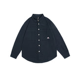Unisex Shirt Vintage Men's Large Loose Pockets Coat