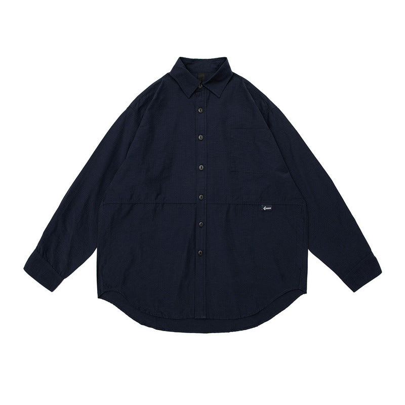 Long Sleeved Shirt Retro Plaid Shirt Loose All-Match