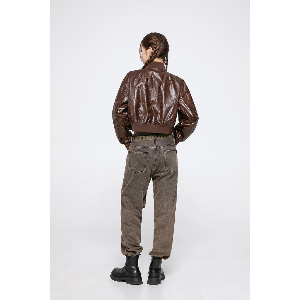 Unisex Pu Jacket Hot Girl PU Leather Jacket Motorcycle