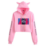 Nipsey Hussle Hoodie Rap Loose Cat Ears Sweater for Women