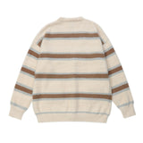 Men Sweater V-neck Striped Outer Wear Cardigan Sweater