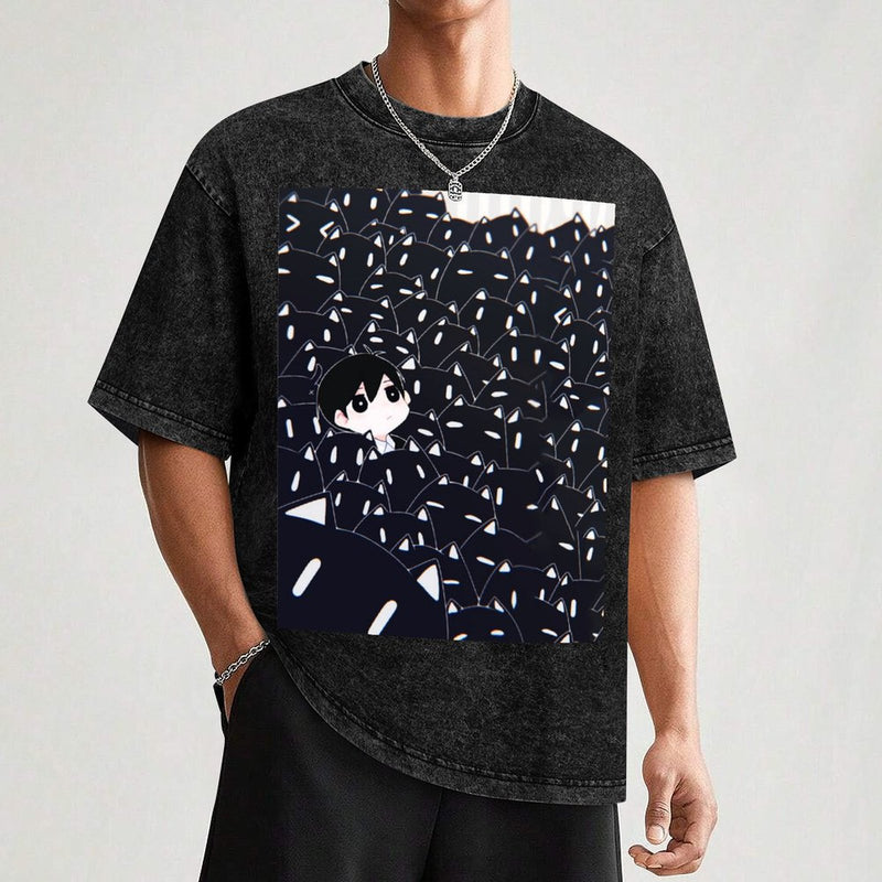 Omori Tshirt - omori fanart - omori game sticker T-Shirt Top