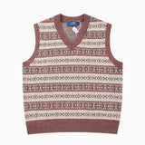Men Sweater V-neck Sweater Woolen Vest Men