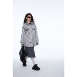 Unisex Shirt Plaid Long Sleeve Coat