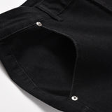 Men Jeans Trendy Unique Flared Jeans Punk Stitching