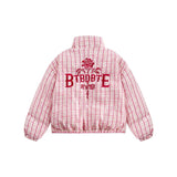 Unisex Coat Winter Plaid Cotton