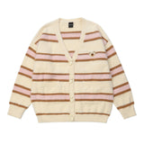 Men Sweater V-neck Striped Outer Wear Cardigan Sweater