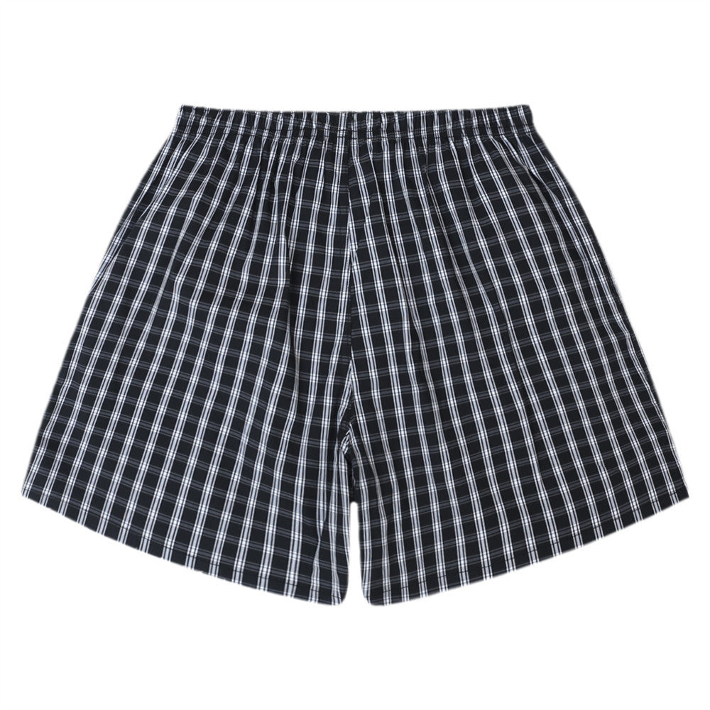 Men Shorts Plaid Casual Sports Shorts Punk Loose