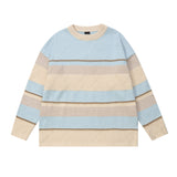 Men Sweater Striped Sweater Loose and Idle Casual Base