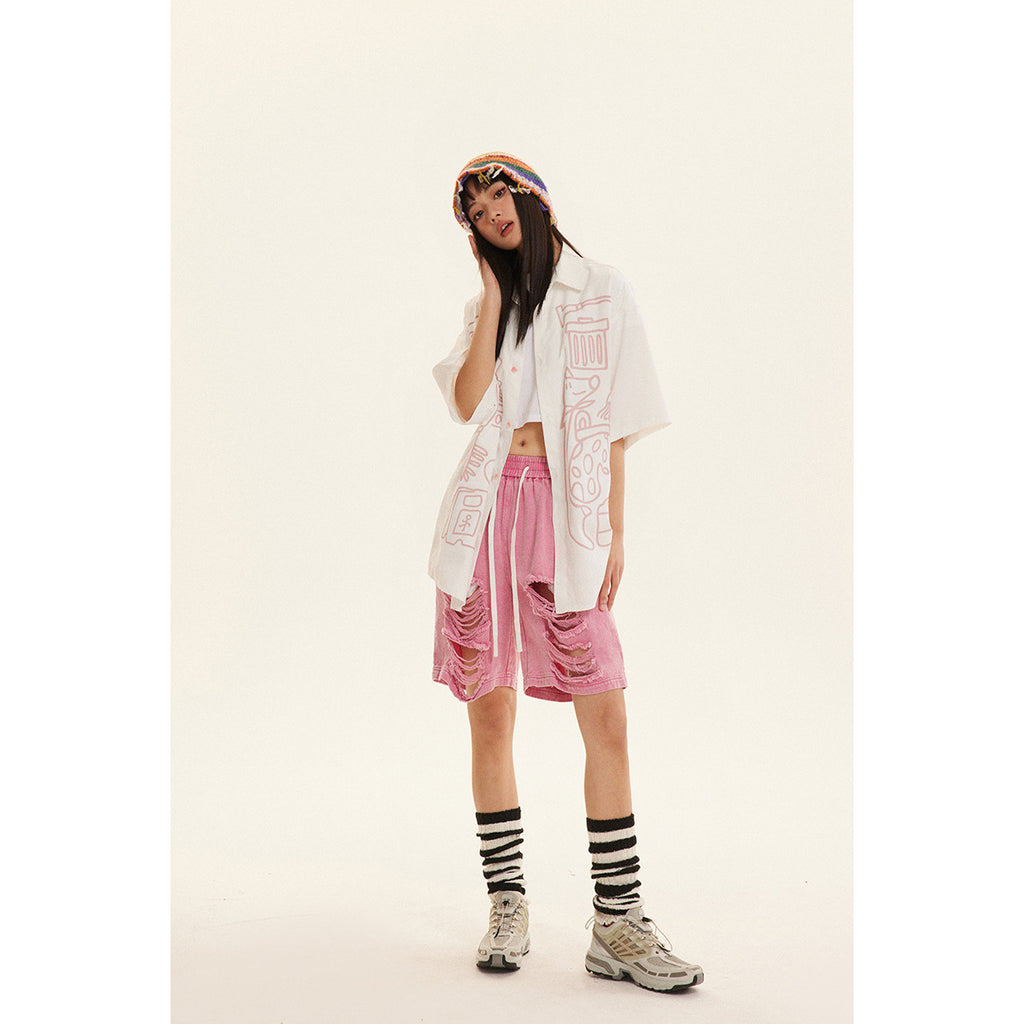 Unisex Shirt Cute Loose Thin Coat