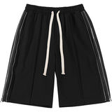 Men Beach Shorts Summer Fashion Casual Zipper Split