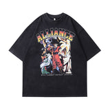 Men T-Shirt Cartoon Character Vintage Print