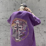 Men T Shirt Vintage Dirty Pink Heavy Cotton