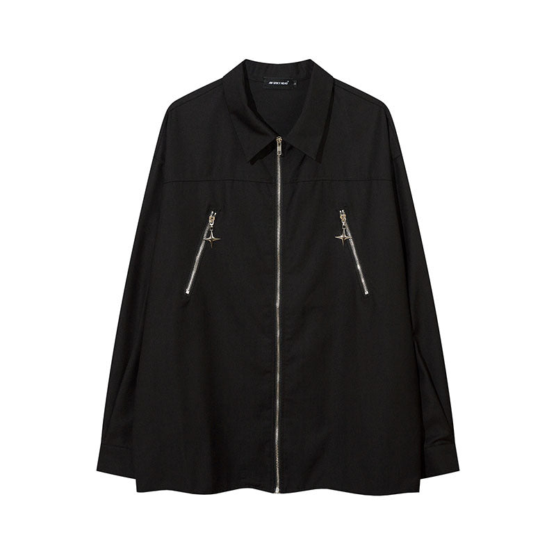 Long Sleeve Shirt Special-Interest Design Thin Coat