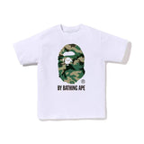 Bape New Contrast Pattern Printed T-shirt Classic Large Roun