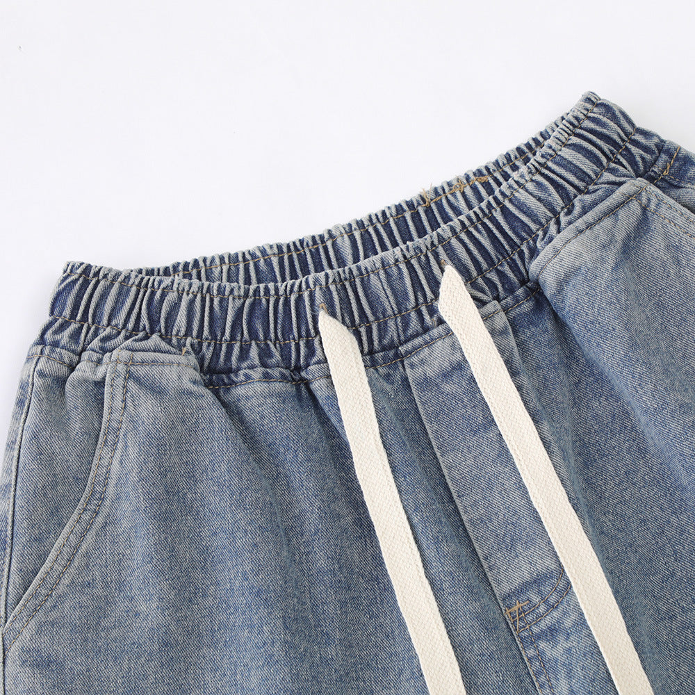 Men Shorts Cross XINGX Cut-out Denim Shorts