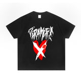 Rock Star T Shirt Paramore Band Short Sleeve round Neck Loose Pure Cotton Men and Women