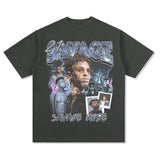 21 Savage T Shirts Loose Distressed T-shirts